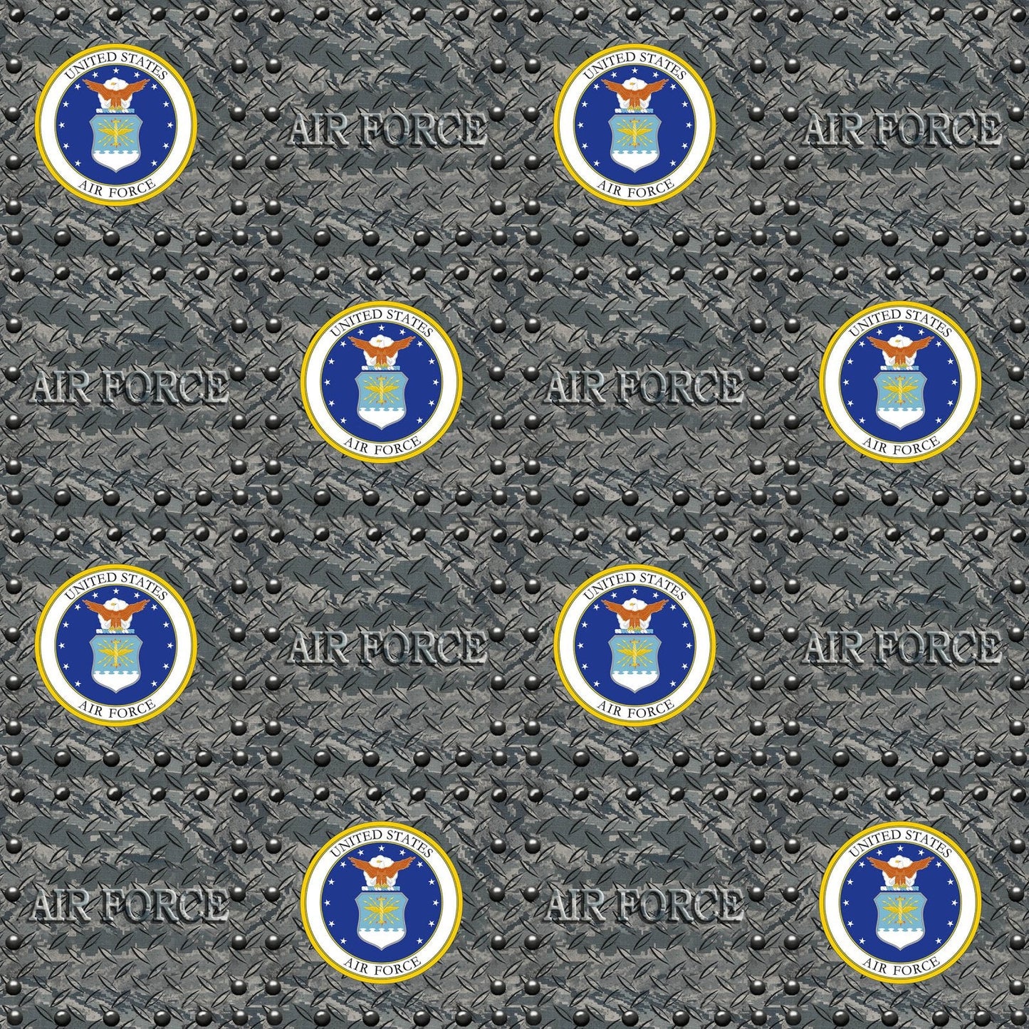 Air Force Military Grate Sykel Cotton Fabric 1554-AF