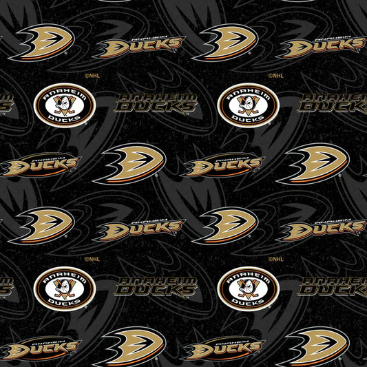 Anaheim Ducks NHL Hockey Tone on Tone Sykel Enterprises Cotton Fabric NHL-1199-DUC