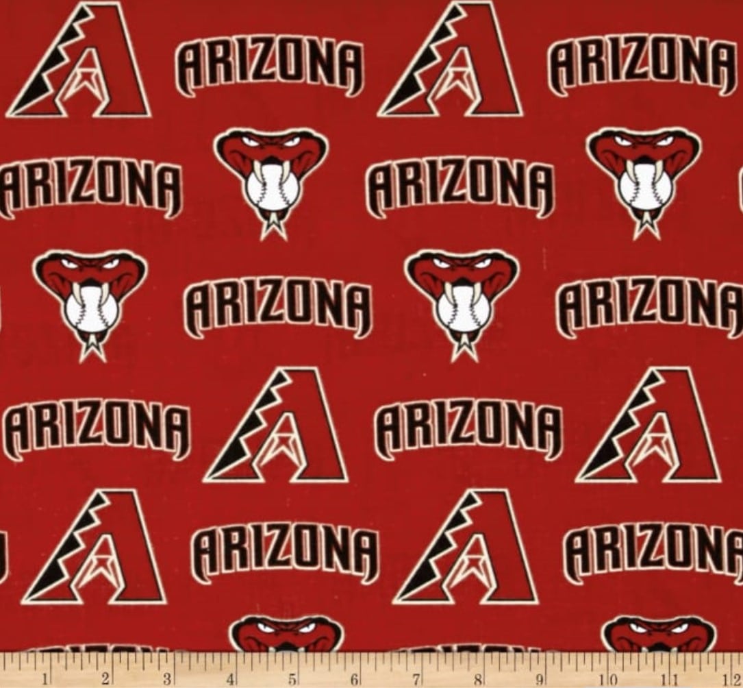 Arizona Diamondbacks MLB Baseball Logo 58" Fabric Traditions Cotton Fabric MLB-6679B