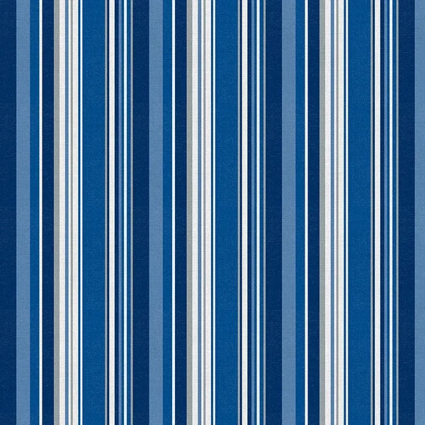 Blue Stampede Indianapolis Spirit Stripe Football Grey Blue Paintbrush Studios Cotton Fabric PBS-120-26616