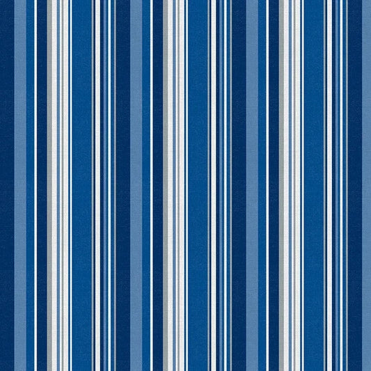 Blue Stampede Indianapolis Spirit Stripe Football Grey Blue Paintbrush Studios Cotton Fabric PBS-120-26616