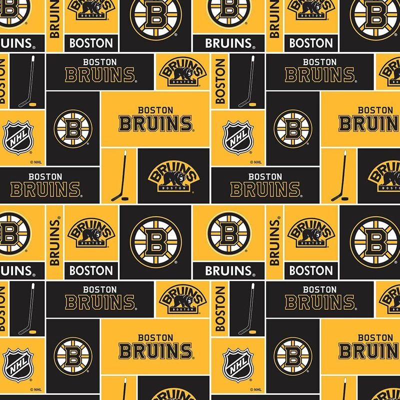 Boston Bruins NHL Hockey Sykel Cotton Fabric NHL-840 BRU