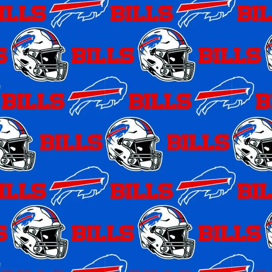 Buffalo Bills NFL Football Logo Fabric Traditions 43-44 inches wide Cotton Fabric NFL-70680DN