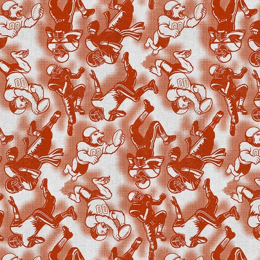 Chi-Town Tough Chicago Tough Team Football Orange White Paintbrush Studios Cotton Fabric PBS-120-26621