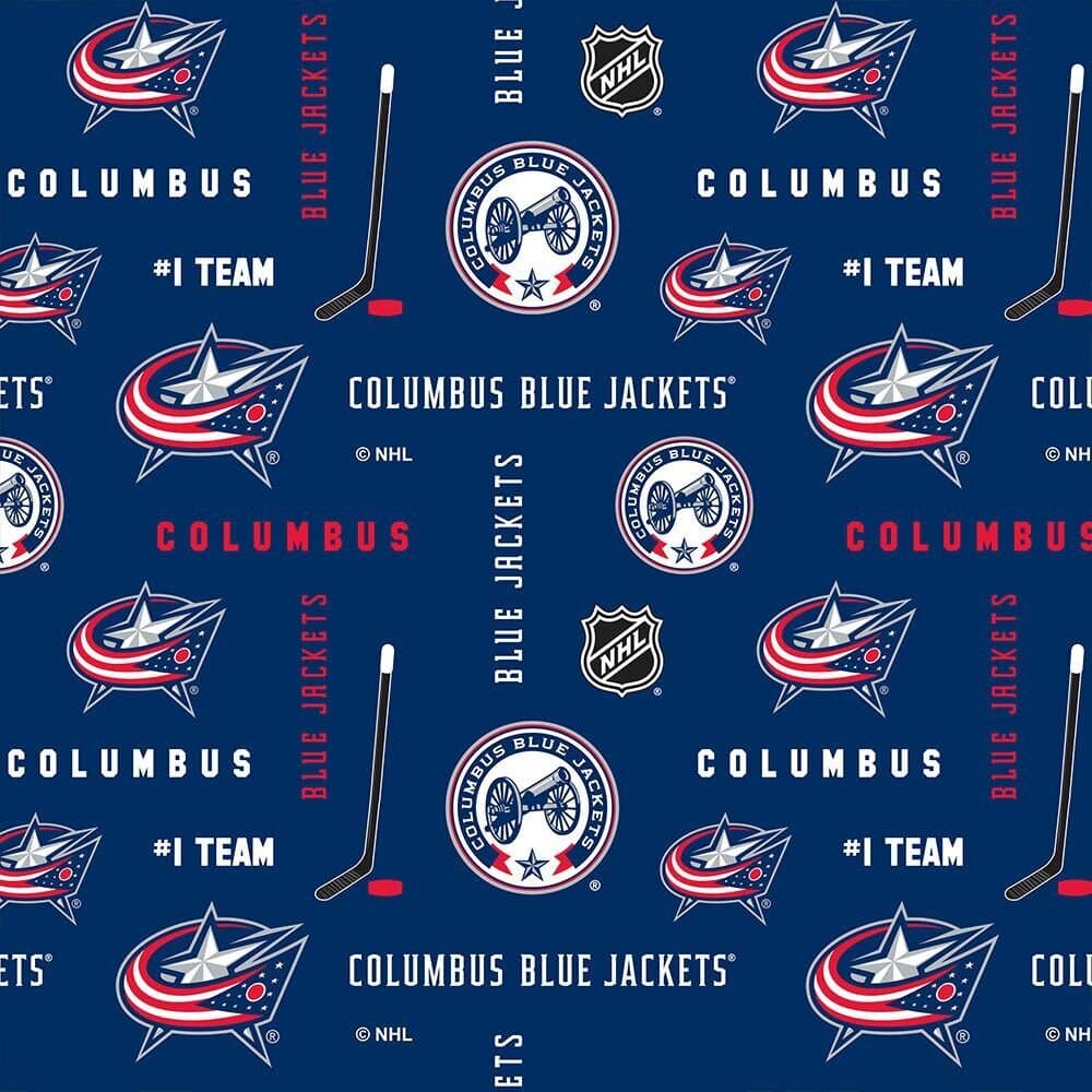 Columbus Blue Jackets NHL Hockey Cotton Fabric NHL-169-CBJ