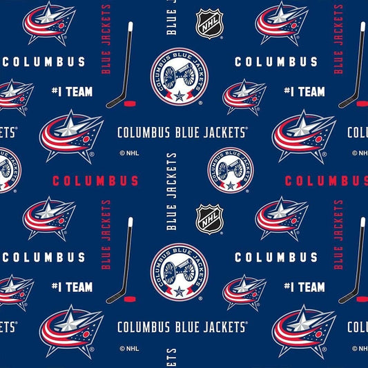 Columbus Blue Jackets NHL Hockey Cotton Fabric NHL-169-CBJ