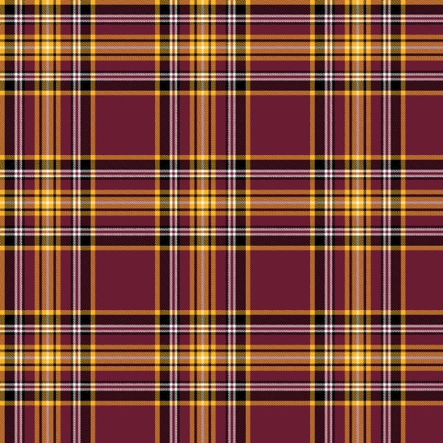 End Zone Matchup Fan Faves Plaid Burgundy Red Gold Washington Commanders Fabric Traditions Cotton Fabric NFL-70618 D
