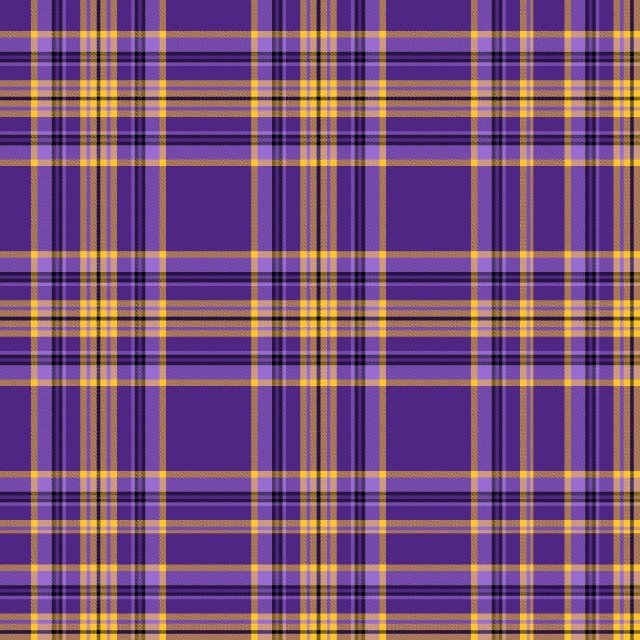 End Zone Matchup Fan Faves Plaid Purple Gold Baltimore Ravens Minnesota Vikings Fabric Traditions Cotton Fabric NFL-70623 D