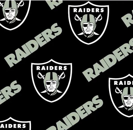 Las Vegas Raiders  NFL Football Logo Fabric Traditions 43-44 inches wide Cotton Fabric NFL-70641DN