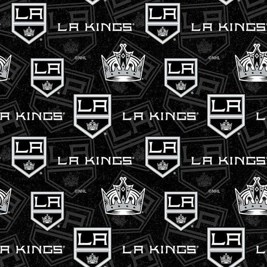 Los Angeles Kings NHL Hockey Tone on Tone Design Cotton Fabric NHL-1199-KNG
