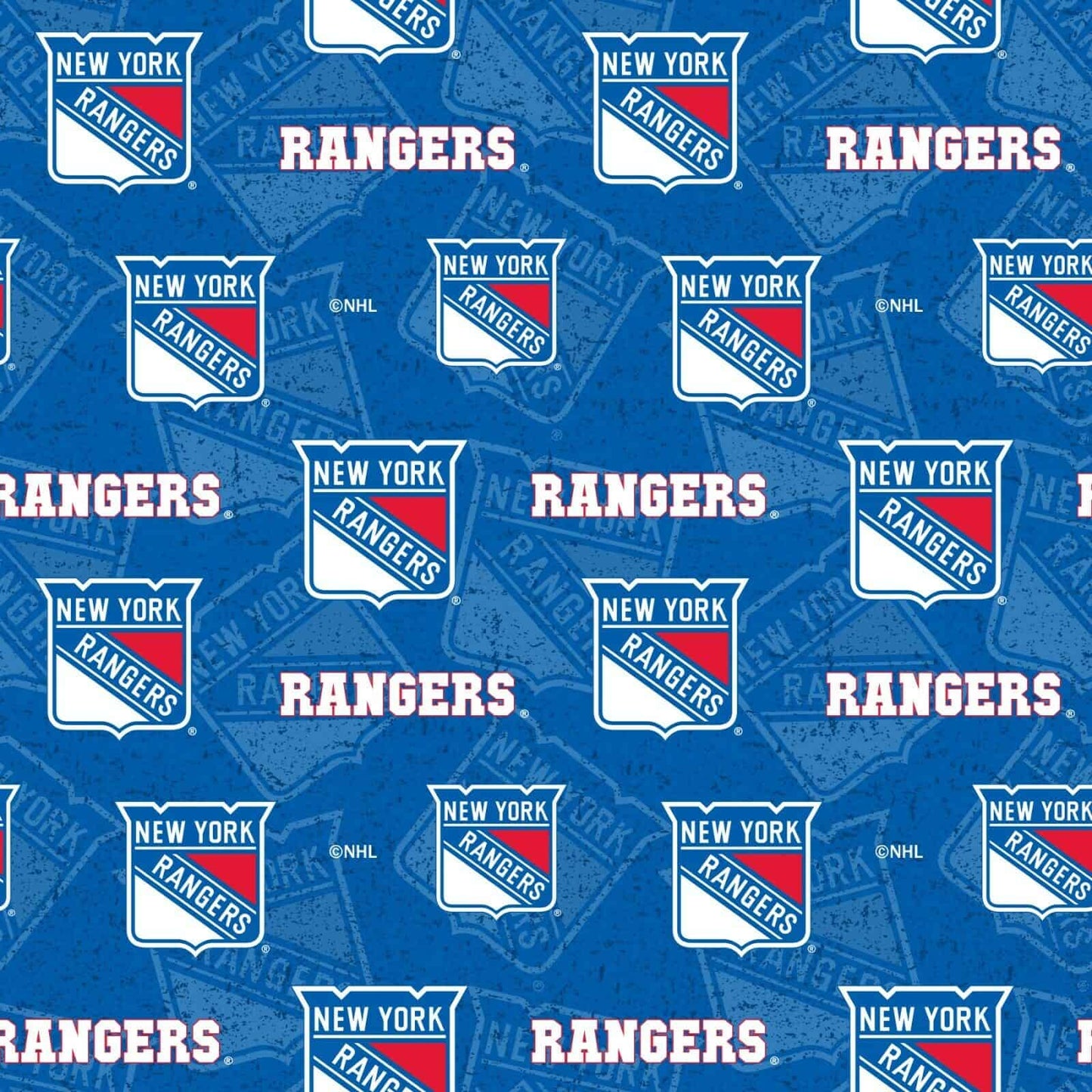 New York Rangers NHL Hockey Tone on Tone design Cotton Fabric NHL-1199-RAN
