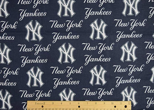 New York Yankees MLB Baseball Logo 58" Fabric Traditions Cotton Fabric MLB 6646B