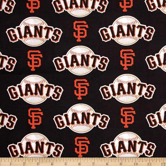 San Francisco Giants MLB Baseball Logo and Name Fabric Traditions Cotton Fabric MLB-6651B