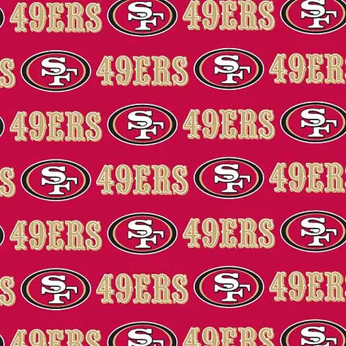 San Francisco 49ers NFL Football Logo Fabric Traditions Cotton Fabric NFL-70639DN