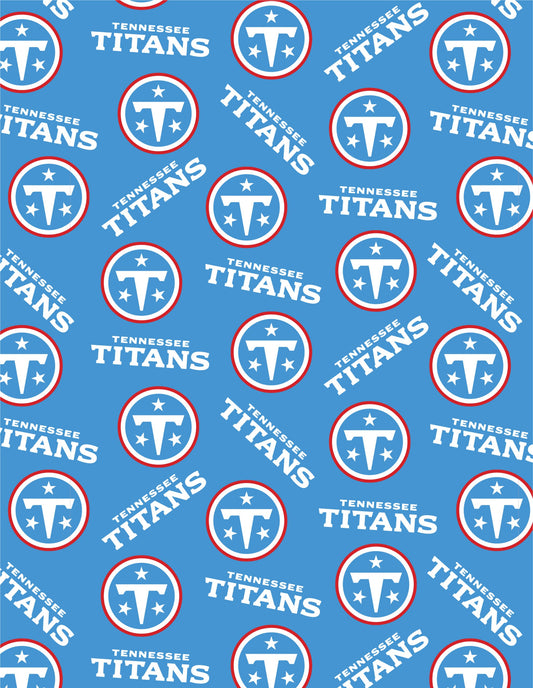 Tennesse Titans NFL Football Logo Fabric Traditions 43-44 inches wide Cotton Fabric NFL-70662DN